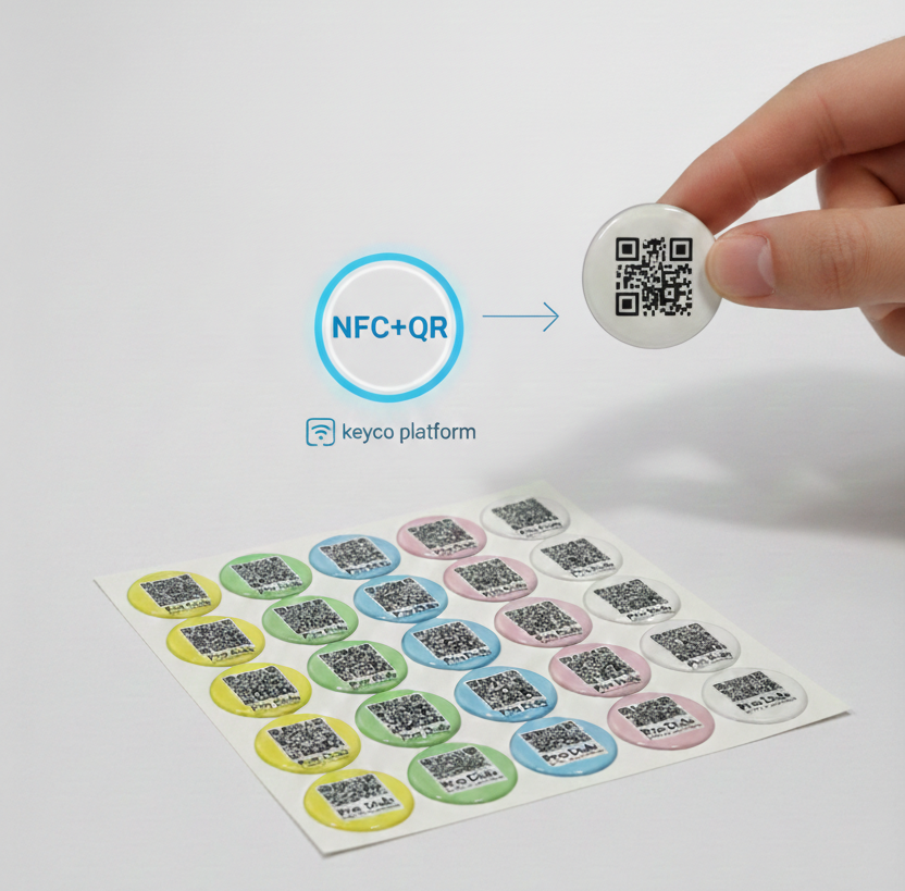 Keyco Pro Dub NFC and QR smart tags